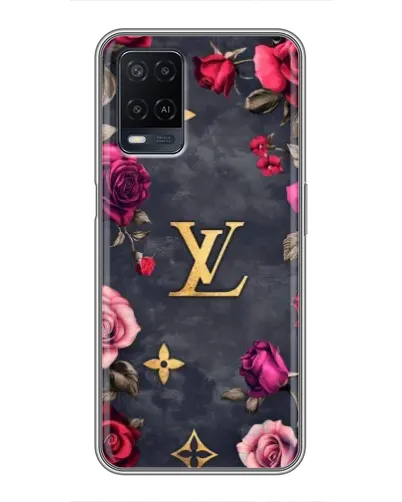 Чехол для OPPO A54 с картинкой «Цветочный Louis Vuitton»