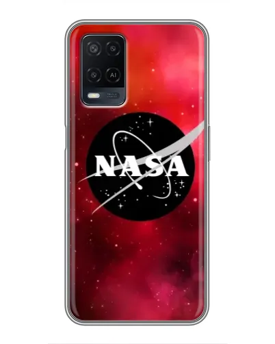 Чехол для OPPO A54 с картинкой «NASA — красная туманность»