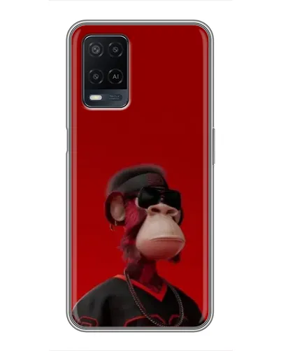 Чехол для OPPO A54 с картинкой «Bored Ape в красном» Чехол для OPPO A54 с картинкой «Bored Ape в красном»