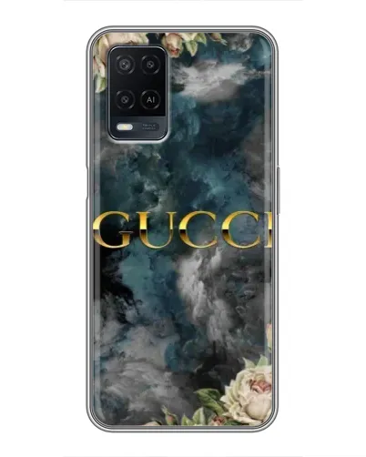 Чехол для OPPO A54 с картинкой «Абстрактные цветы Gucci» Чехол для OPPO A54 с картинкой «Абстрактные цветы Gucci»