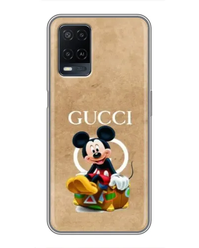 Чехол для OPPO A54 с картинкой «Микки Маус Gucci — крафт» Чехол для OPPO A54 с картинкой «Микки Маус Gucci — крафт»