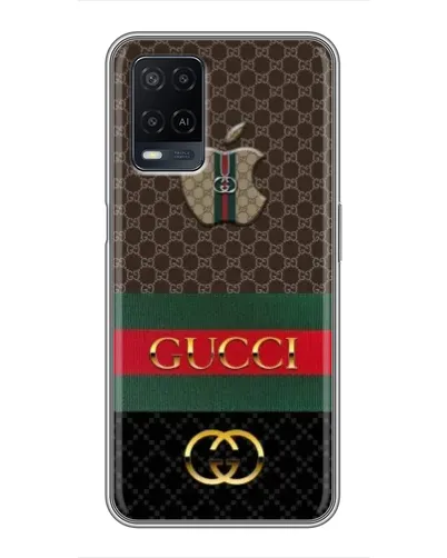Чехол для OPPO A54 с картинкой «Gucci — брендированный десерт» Чехол для OPPO A54 с картинкой «Gucci — брендированный десерт»