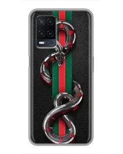 Чохол для OPPO A54 з картинкою «Gucci — змія на смузі»