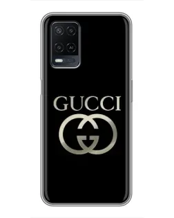 Чохол для OPPO A54 з картинкою «Gucci — золото на чорному»