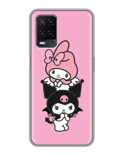 Чехол для OPPO A54 с картинкой «My Melody и Kuromi» Чехол для OPPO A54 с картинкой «My Melody и Kuromi»
