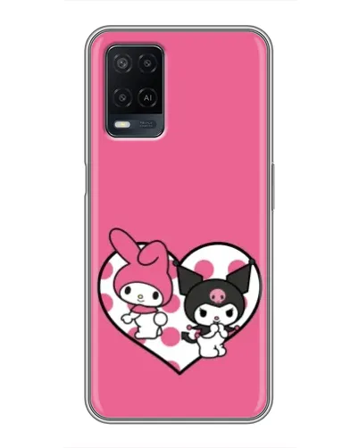 Чехол для OPPO A54 с картинкой «Kuromi и My Melody» Чехол для OPPO A54 с картинкой «Kuromi и My Melody»