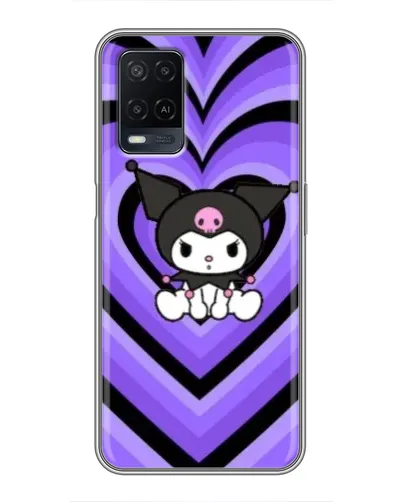 Чехол для OPPO A54 с картинкой «Kuromi и фиолетовые сердца» Чехол для OPPO A54 с картинкой «Kuromi и фиолетовые сердца»