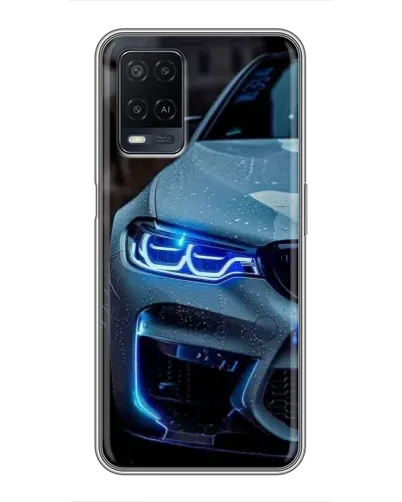 Чехол для OPPO A54 с картинкой «Взгляд BMW с синими фарами» Чехол для OPPO A54 с картинкой «Взгляд BMW с синими фарами»