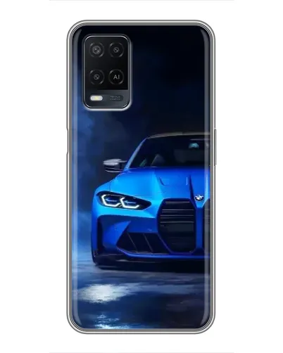 Чехол для OPPO A54 с картинкой «Голубая BMW M4» Чехол для OPPO A54 с картинкой «Голубая BMW M4»