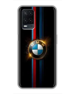 Чехол для OPPO A54 с картинкой «BMW M-Power неон»