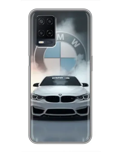 Чохол для OPPO A54 з картинкою «BMW в білому диму» Чохол для OPPO A54 з картинкою «BMW в білому диму»