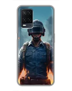 Чохол для OPPO A54 з картинкою «PUBG — реалістичний герой»