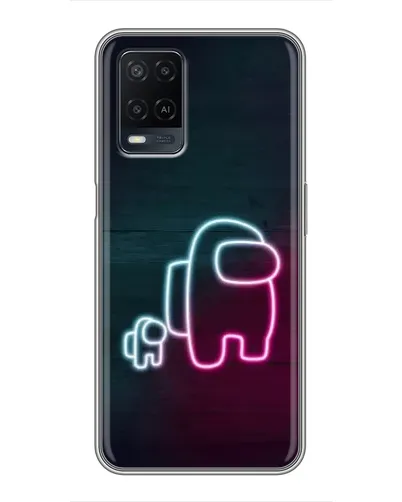 Чехол для OPPO A54 с картинкой «Among Us неон-арт» Чехол для OPPO A54 с картинкой «Among Us неон-арт»