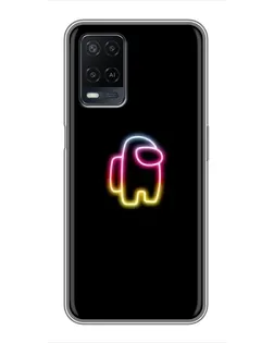Чехол для OPPO A54 с картинкой «Among Us градиент»