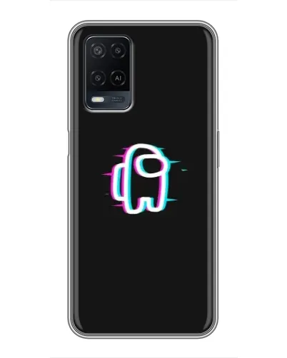 Чехол для OPPO A54 с картинкой «Among Us неон» Чехол для OPPO A54 с картинкой «Among Us неон»