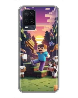 Чохол для OPPO A54 з картинкою «Стів на фермі»