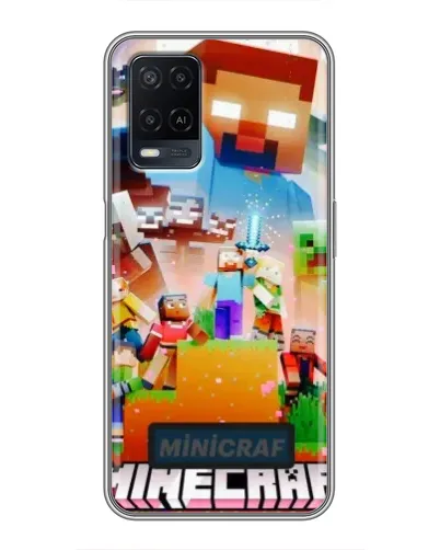 Чехол для OPPO A54 с картинкой «Minecraft герои игры» Чехол для OPPO A54 с картинкой «Minecraft герои игры»