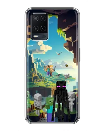 Чехол для OPPO A54 с картинкой «Эндермен в лесу» Чехол для OPPO A54 с картинкой «Эндермен в лесу»