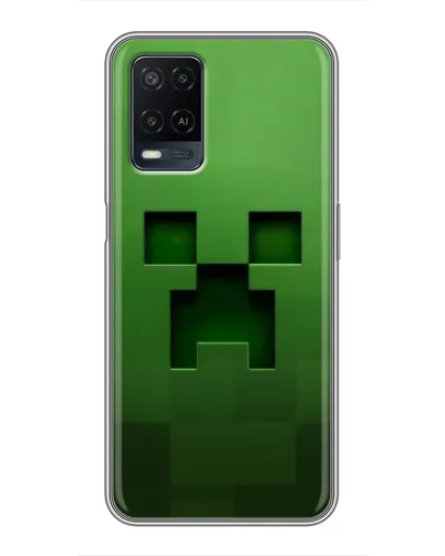 Чехол для OPPO A54 с картинкой «Крипер микро-дизайн» Чехол для OPPO A54 с картинкой «Крипер микро-дизайн»