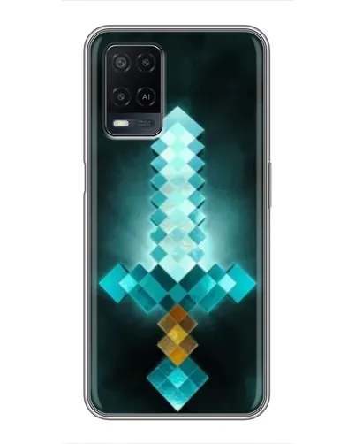 Чехол для OPPO A54 с картинкой «Алмазный меч неон» Чехол для OPPO A54 с картинкой «Алмазный меч неон»