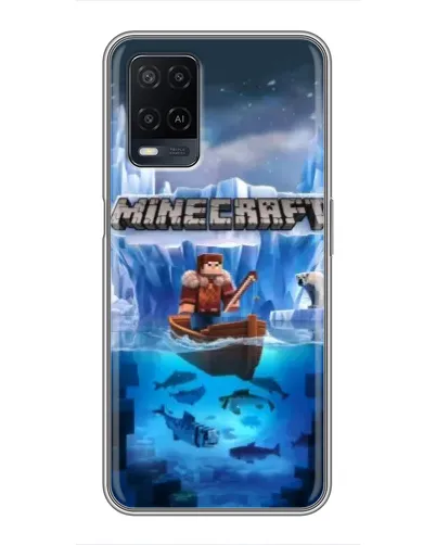 Чехол для OPPO A54 с картинкой «Minecraft ледяной мир» Чехол для OPPO A54 с картинкой «Minecraft ледяной мир»