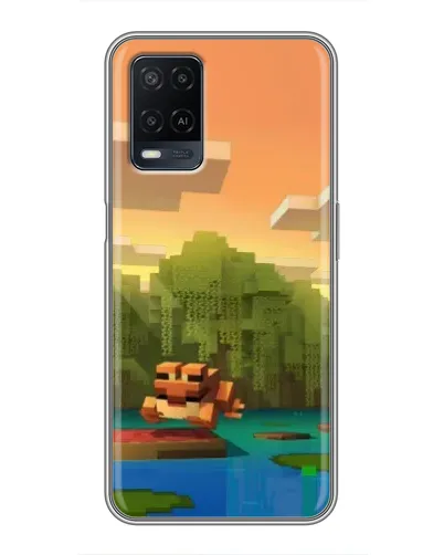 Чехол для OPPO A54 с картинкой «Майнкрафт закат солнца» Чехол для OPPO A54 с картинкой «Майнкрафт закат солнца»
