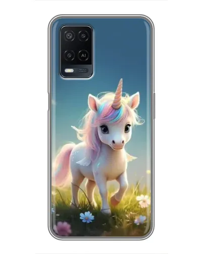 Чехол для OPPO A54 с картинкой «Единорог на поляне» Чехол для OPPO A54 с картинкой «Единорог на поляне»