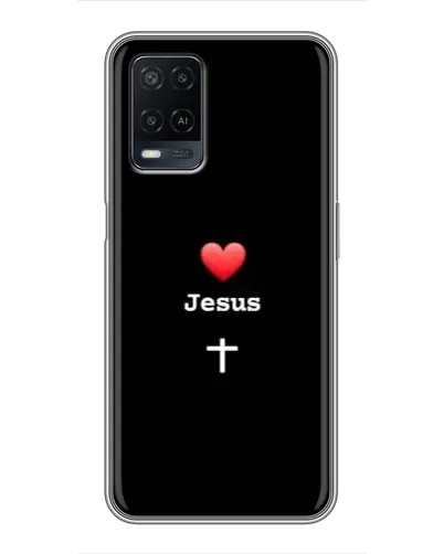 Чехол для OPPO A54 с картинкой «Сердце - Jesus» Чехол для OPPO A54 с картинкой «Сердце - Jesus»