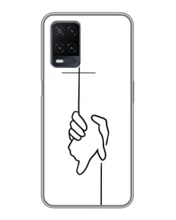 Чохол для OPPO A54 з картинкою «Рука тримає»