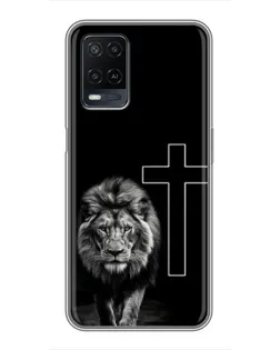 Чохол для OPPO A54 з картинкою «Лев та Хрест»