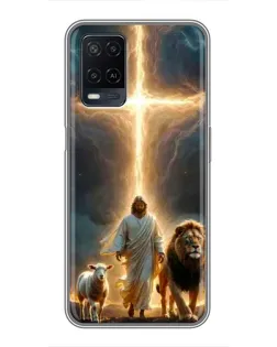 Чохол для OPPO A54 з картинкою «Лев Юди та Світло»