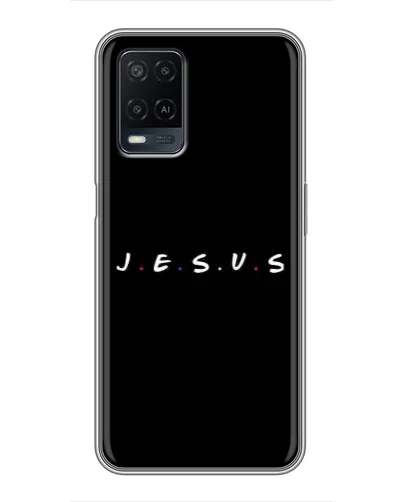 Чехол для OPPO A54 с картинкой «Точки веры J.E.S.U.S.» Чехол для OPPO A54 с картинкой «Точки веры J.E.S.U.S.»