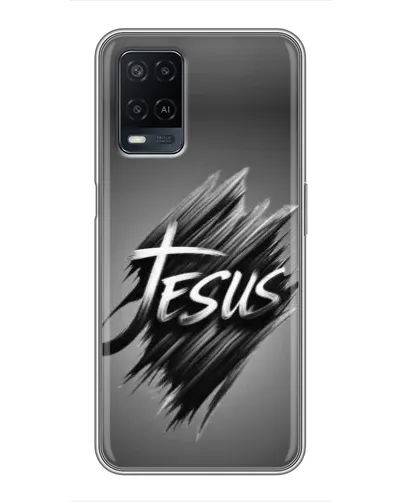 Чехол для OPPO A54 с картинкой «Надпись Jesus Graffiti» Чехол для OPPO A54 с картинкой «Надпись Jesus Graffiti»