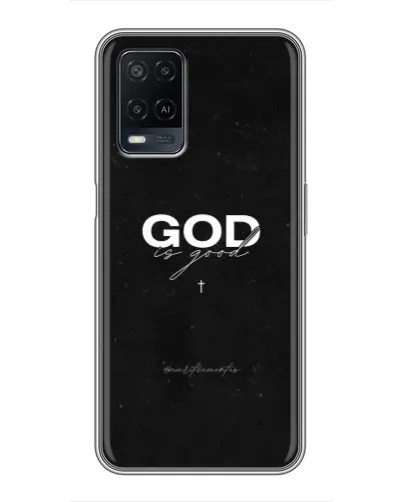 Чехол для OPPO A54 с картинкой «GOD — Бог над всем» Чехол для OPPO A54 с картинкой «GOD — Бог над всем»