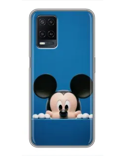 Чехол для OPPO A54 с картинкой «Микки выглядывает»