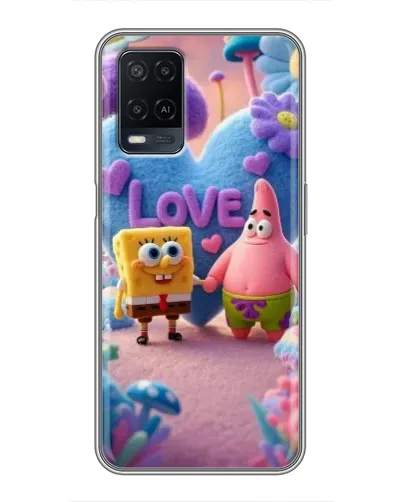 Чехол для OPPO A54 с картинкой «Губка Боб Патрик»