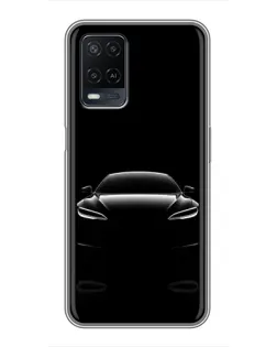 Чохол для OPPO A54 з картинкою «Силует Tesla Night» Чохол для OPPO A54 з картинкою «Силует Tesla Night»