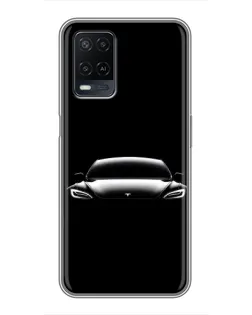 Чохол для OPPO A54 з картинкою «Фари Tesla Night» Чохол для OPPO A54 з картинкою «Фари Tesla Night»