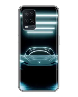 Чохол для OPPO A54 з картинкою «Tesla в неоні» Чохол для OPPO A54 з картинкою «Tesla в неоні»