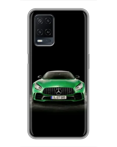 Чехол для OPPO A54 с картинкой «Mercedes — неоновый лого» Чехол для OPPO A54 с картинкой «Mercedes — неоновый лого»