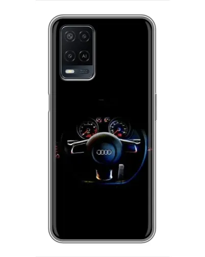 Чехол для OPPO A54 с картинкой «Салон Audi — руль» Чехол для OPPO A54 с картинкой «Салон Audi — руль»