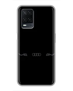 Чехол для OPPO A54 с картинкой «Audi — световой подпись» Чехол для OPPO A54 с картинкой «Audi — световой подпись»