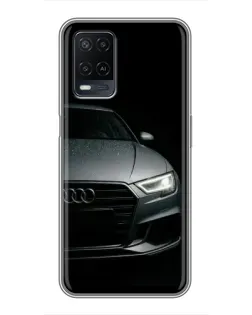Чехол для OPPO A54 с картинкой «Audi — детализация кузова» Чехол для OPPO A54 с картинкой «Audi — детализация кузова»