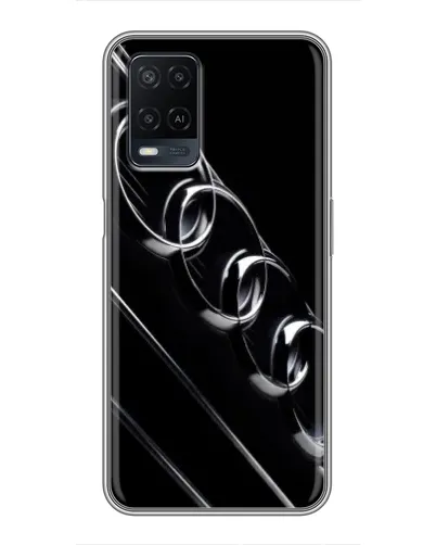 Чехол для OPPO A54 с картинкой «Audi — абстрактные кольца» Чехол для OPPO A54 с картинкой «Audi — абстрактные кольца»