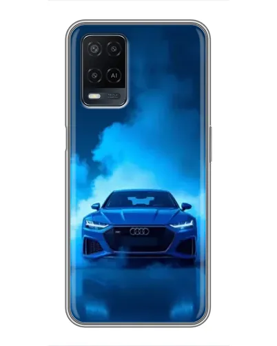 Чехол для OPPO A54 с картинкой «Audi — голубая энергия» Чехол для OPPO A54 с картинкой «Audi — голубая энергия»