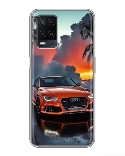 Чехол для OPPO A54 с картинкой «Audi — закат» Чехол для OPPO A54 с картинкой «Audi — закат»