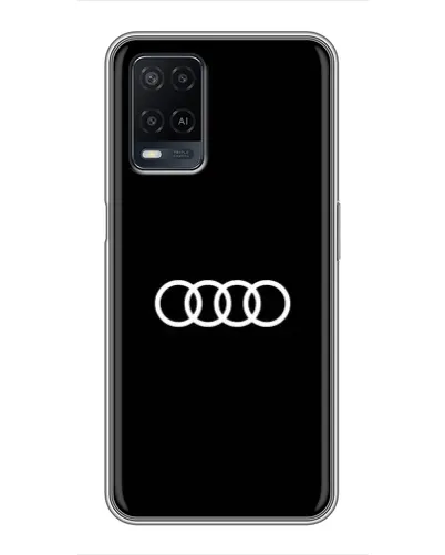 Чехол для OPPO A54 с картинкой «Audi White Logo» Чехол для OPPO A54 с картинкой «Audi White Logo»