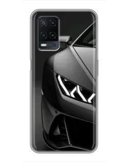 Чохол для OPPO A54 з картинкою «Lamborghini фари деталізація»