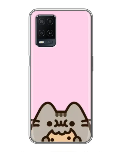 Чохол для OPPO A54 з картинкою «Pusheen та печиво»