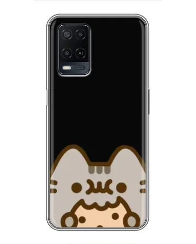 Чохол для OPPO A54 з картинкою «Пушин на чорному»